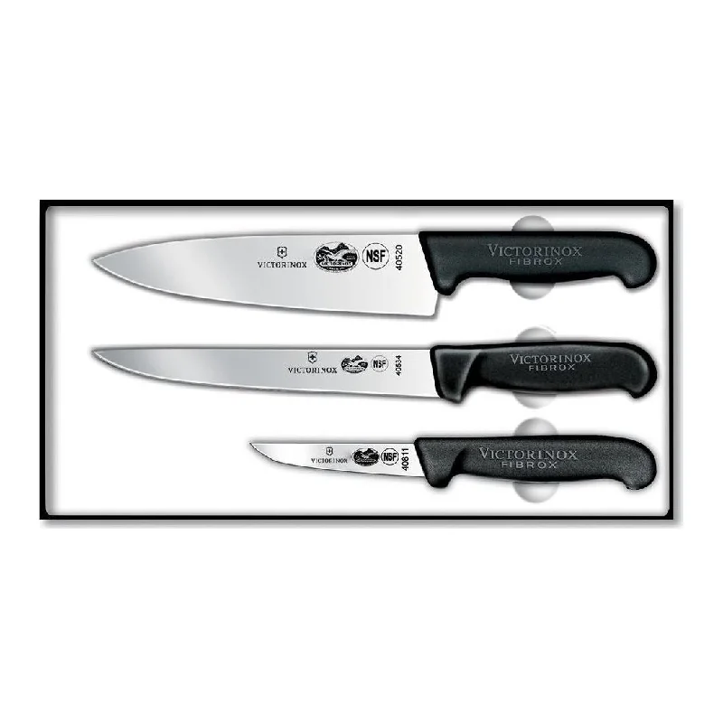 Victorinox 3 Piece Knife Set with Fibrox Handles