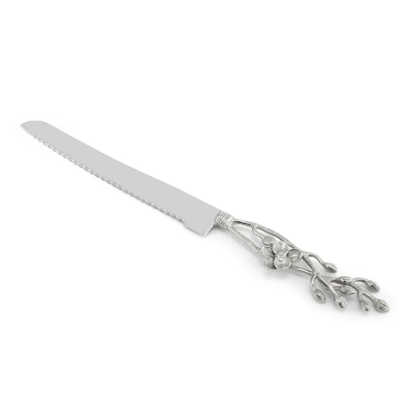 White Orchid Bread Knife