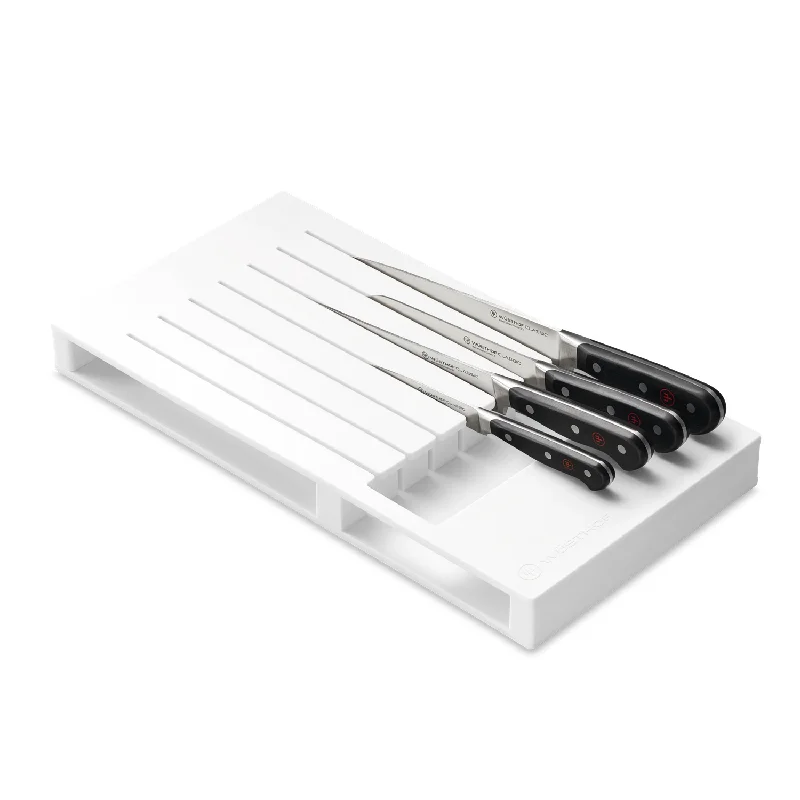 Wusthof 7 Slot In-Drawer Knife Organizer, White