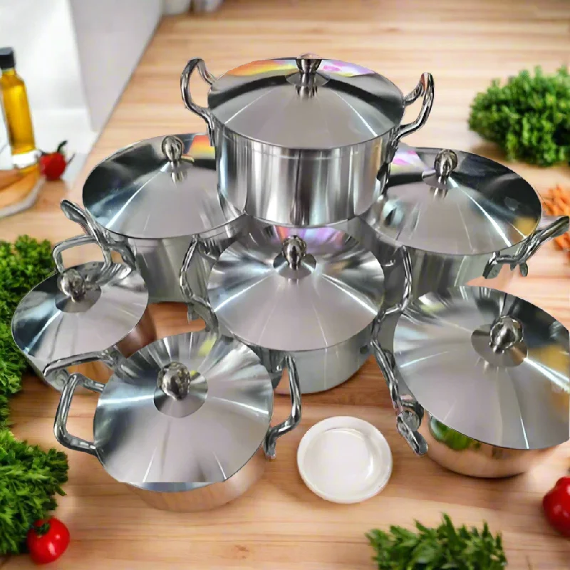 7Pcs Tornado Quality Aluminum Cooking Pot