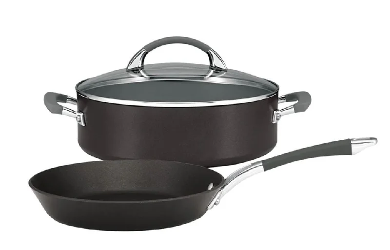 Anolon Endurance+ 26cm Open French Skillet And 28cm/4.7l Covered Sauteuse