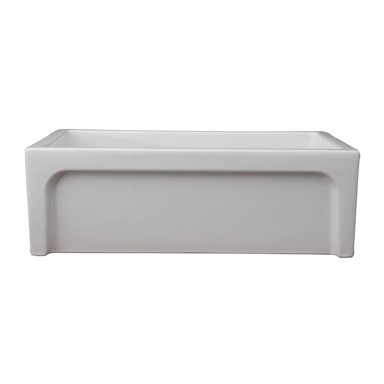 Kitchen Sink 30L x 17-3/4W Inch Single Bowl Granville Farmer White Rectangle