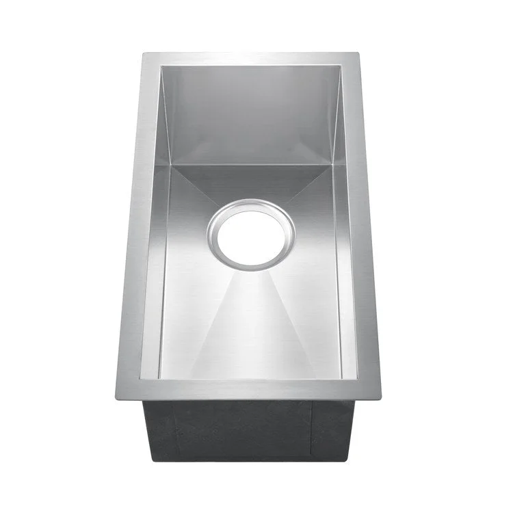 Bar Sink 11L x 20W Inch Single Bowl Ophelia Stainless Steel Undermount Narrow Rectangle