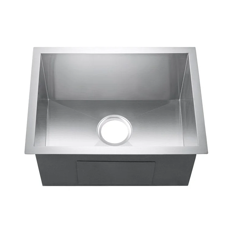 Bar Sink 20L x 15W Inch Single Bowl Sabrina Stainless Steel Undermount Rectangle