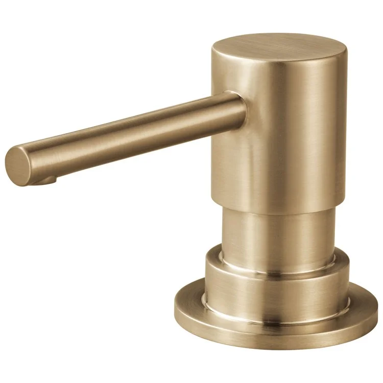 Soap Dispenser Solna Brilliance Luxe Gold Deck Mount Plastic Brass Pump