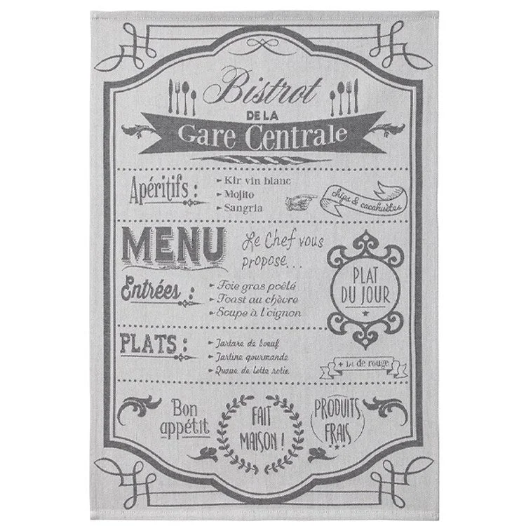 Bistro Menu Tea Towel