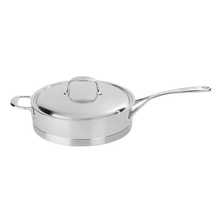 Atlantis 3-Quart Stainless Steel Saute Pan with Helper Handle