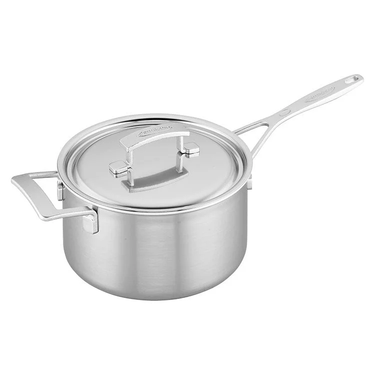 Industry 4-quart Stainless Steel Saucepan With Helper Handle