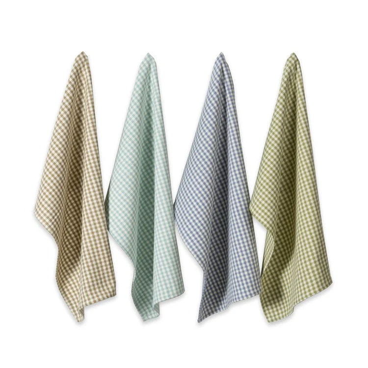 DII Assorted Lakehouse Heavyweight Dish Towels Set of 4