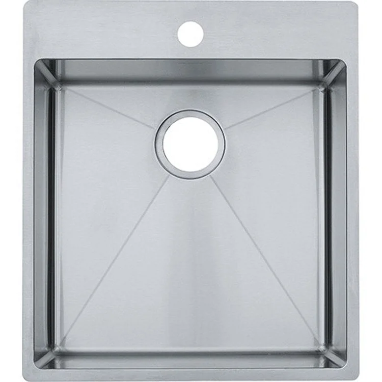 Kitchen Sink Vector 22-1/2 x 19-1/2 Inch Single Bowl 3 Hole Rectangle