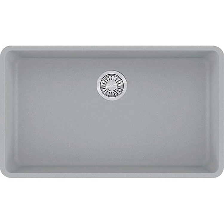 Kubus 32.4" x 18.5" Single Bowl Granite Undermount Kitchen Sink - Stone Gray