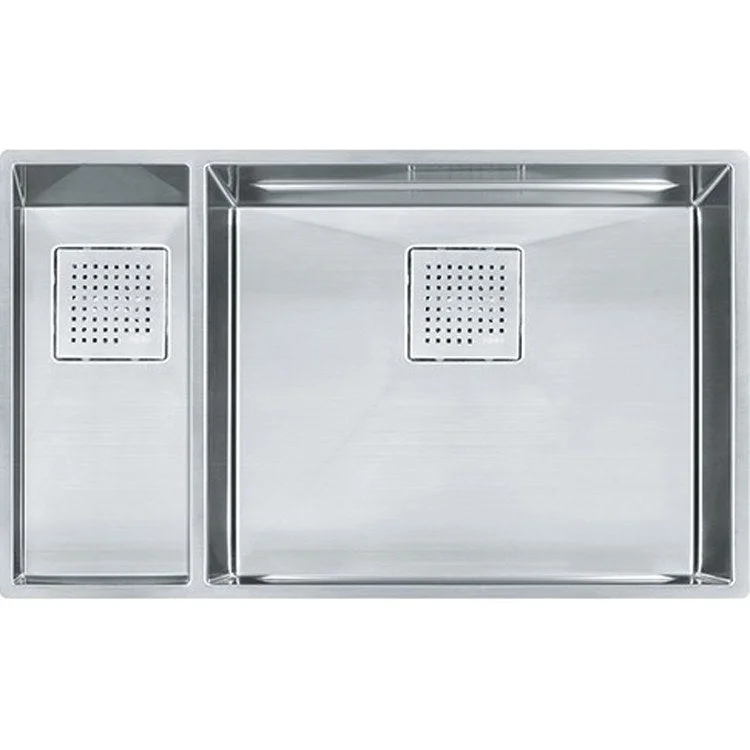 Peak 31" x 18" Double Bowl 16-Gauge Stainless Steel Undermount Kitchen Sink