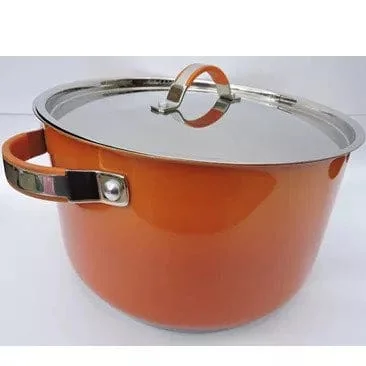 Inox Casserole Cookware - 24cm - Orange