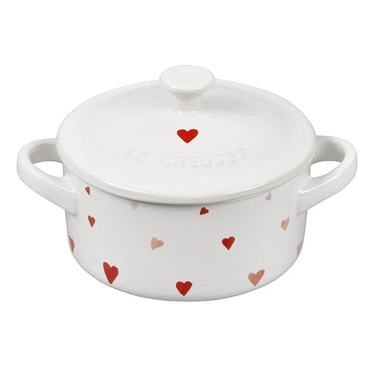 L' Amour Collection Mini Round Stoneware Cocotte