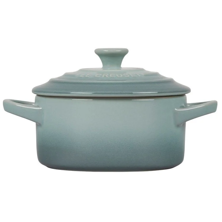 9 Oz Stoneware Mini Round Cocotte - Sea Salt