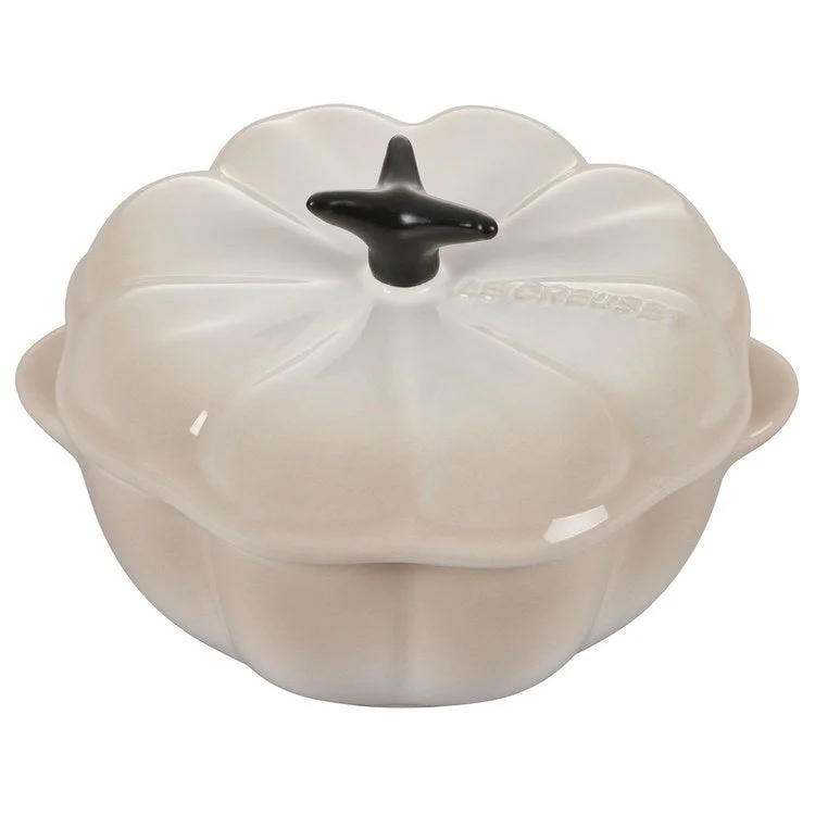 12 Oz Pumpkin Petite Stoneware Cocotte - Meringue