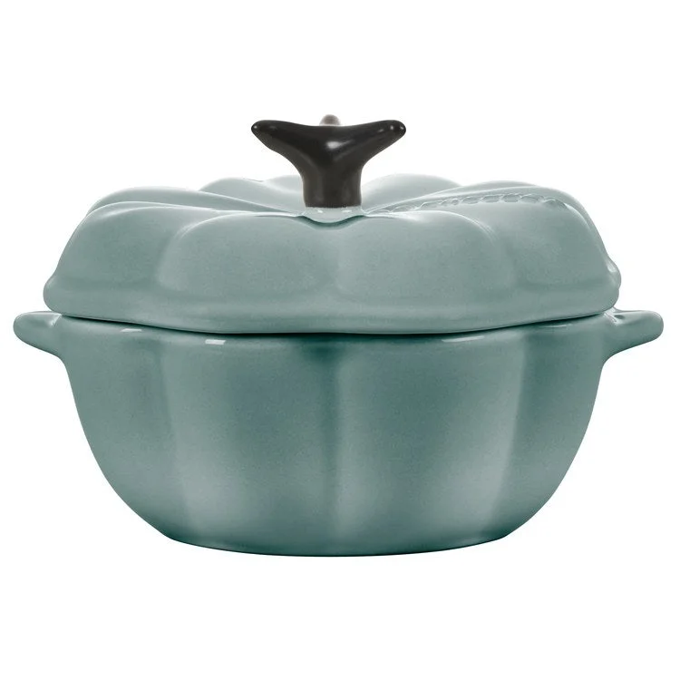 13 Oz Pumpkin Petite Stoneware Cocotte - Sea Salt