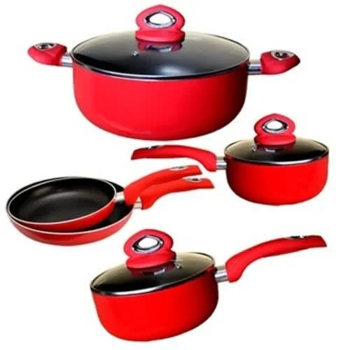 Linsan 8 Piece Aluminum Nonstick Cookware Set