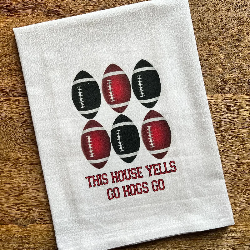 Mariasch Studios - Flour Sack Towel, Go Hogs Go