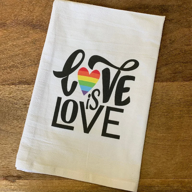 Mariasch Studios - Flour Sack Towel, Love is Love