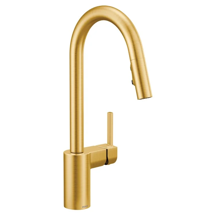 Kitchen Faucet Align 1 Lever ADA Brushed Gold High Arc 1/3 Hole 1.5 Gallons per Minute