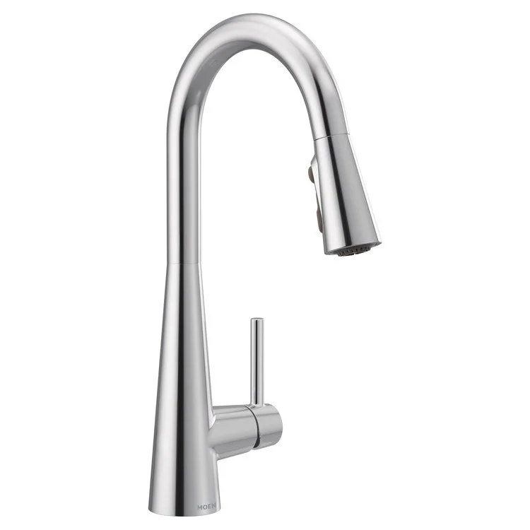 Kitchen Faucet Sleek 1 Lever ADA Chrome High Arc 1/3 Hole 1.5 Gallons per Minute