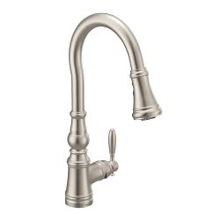 Kitchen Faucet Weymouth 1 Lever ADA Spot Resist Stainless High Arc 1 Hole 1.5 Gallons per Minute