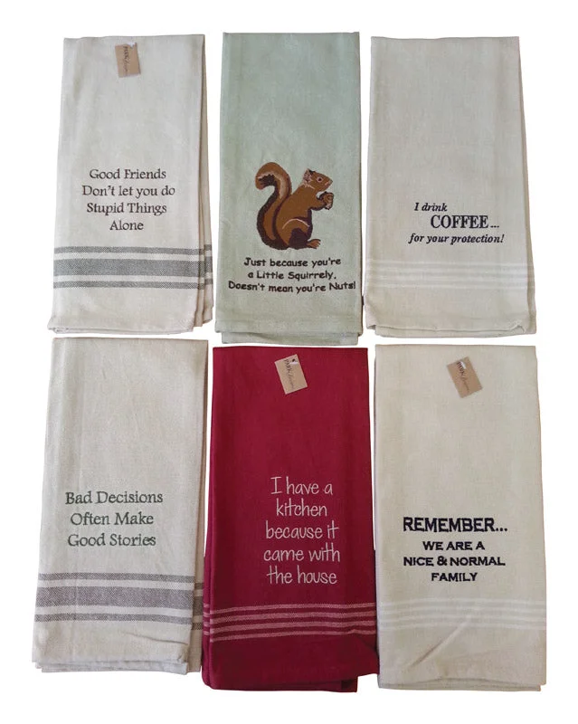 Park Designs Multicolored Cotton Humor Kitchen Towel 1 pk