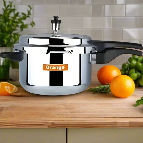 Orange Pressure Pot Cooker - 6L