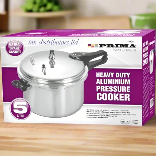 Prima Heavy Duty Aluminium Pressure Cooker 5 Liter