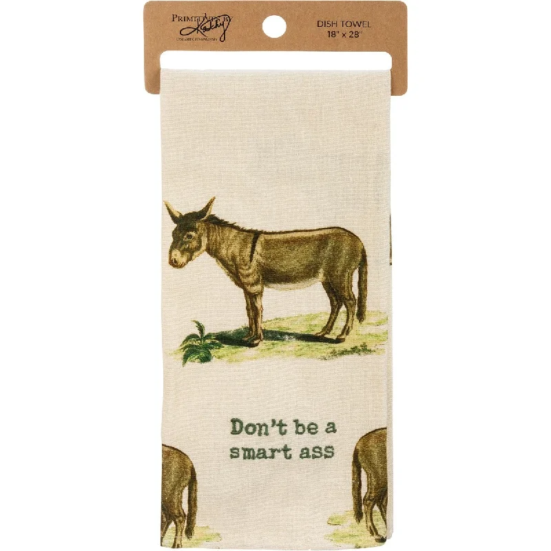 Primitives by Kathy - Don't Be a Smart Ass Dishtowel