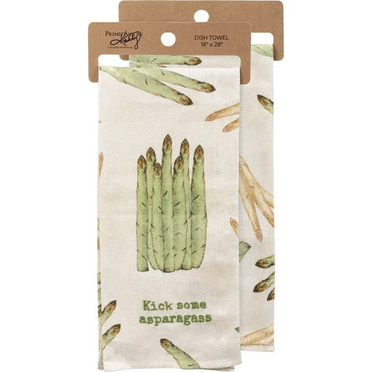 Primitives by Kathy - Kick Some Asparagus Kitchen Towel