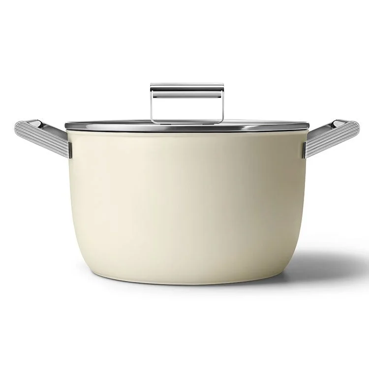 8-Quart 10" Casserole Dish with Lid - Cream