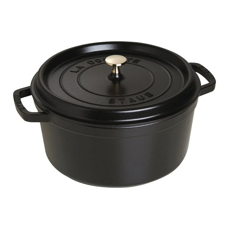 7-Quart Round Cocotte - Black