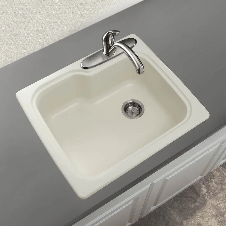 Swanstone 25x22" Drop-In Single Bowl Kitchen Sink