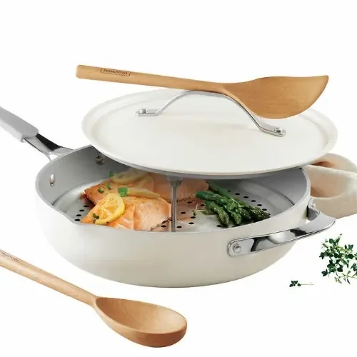 Tramontina All-in-one Ceramic Non-stick Pan - 5-quart - White