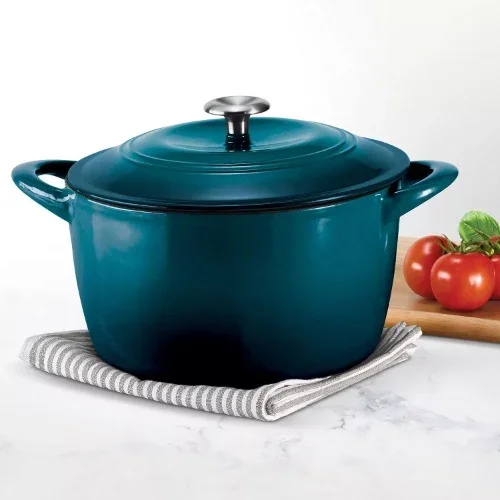 Tramontina Enameled Cast Iron 7-quart Dutch Oven - Peacock